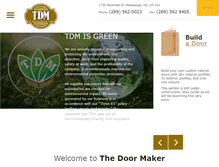 Tablet Screenshot of doormaker.ca